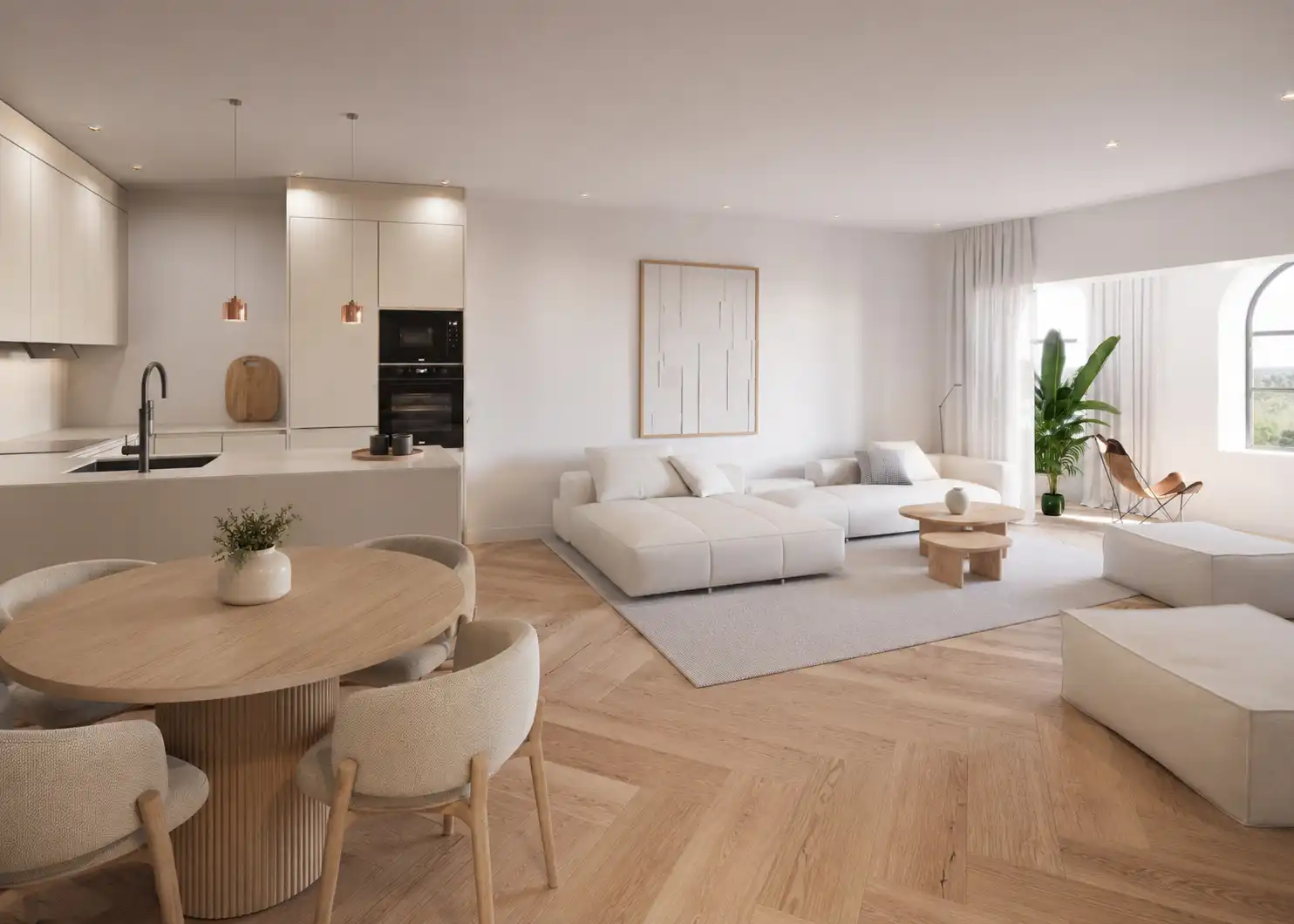 Sala d'estar de Pis en venda en Cabrils amb Aire condicionat, Calefacció i Parquet
