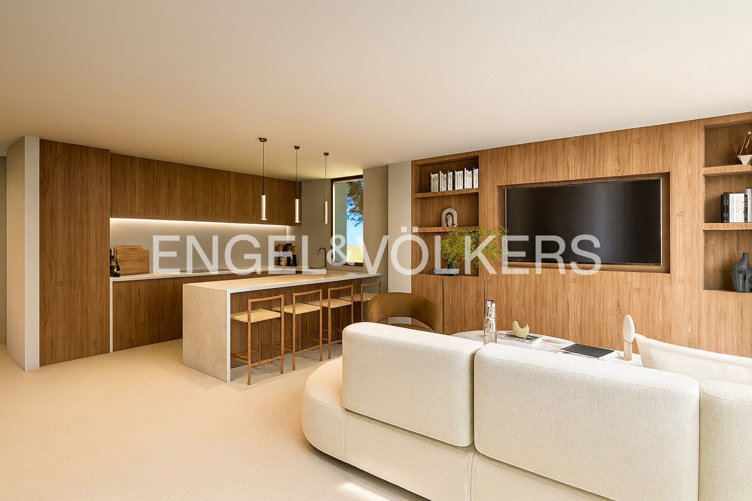 Living room of Single-family semi-detached for sale in Pozuelo de Alarcón  with Air Conditioner, Heating and Private garden