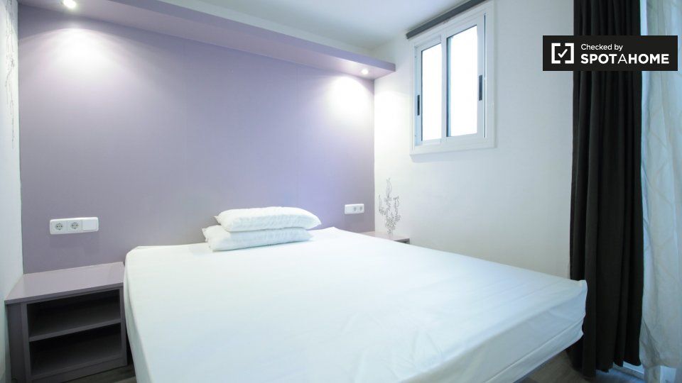 Bedroom of Flat to rent in  Barcelona Capital  with Air Conditioner, Heating and Furnished