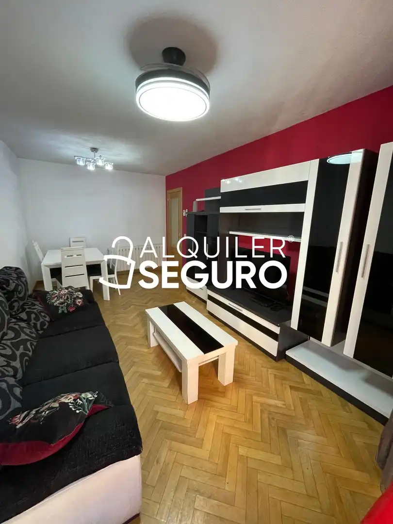 Sala de estar de Piso de alquiler en Madrid con Aire acondicionado, Calefacción y Terraza