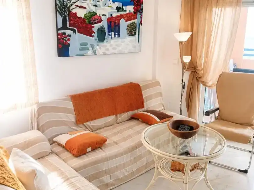 Wohnzimmer von Dachboden zur Miete in Algeciras mit Schwimmbad, Möbliert und Balkon