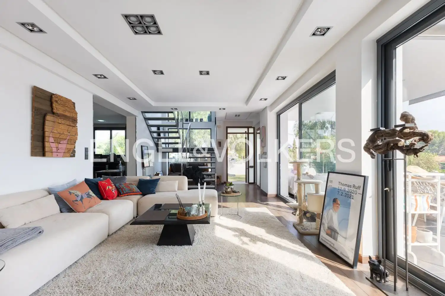 Sala d'estar de Casa o xalet de lloguer en Chiva amb Aire condicionat, Calefacció i Jardí privat