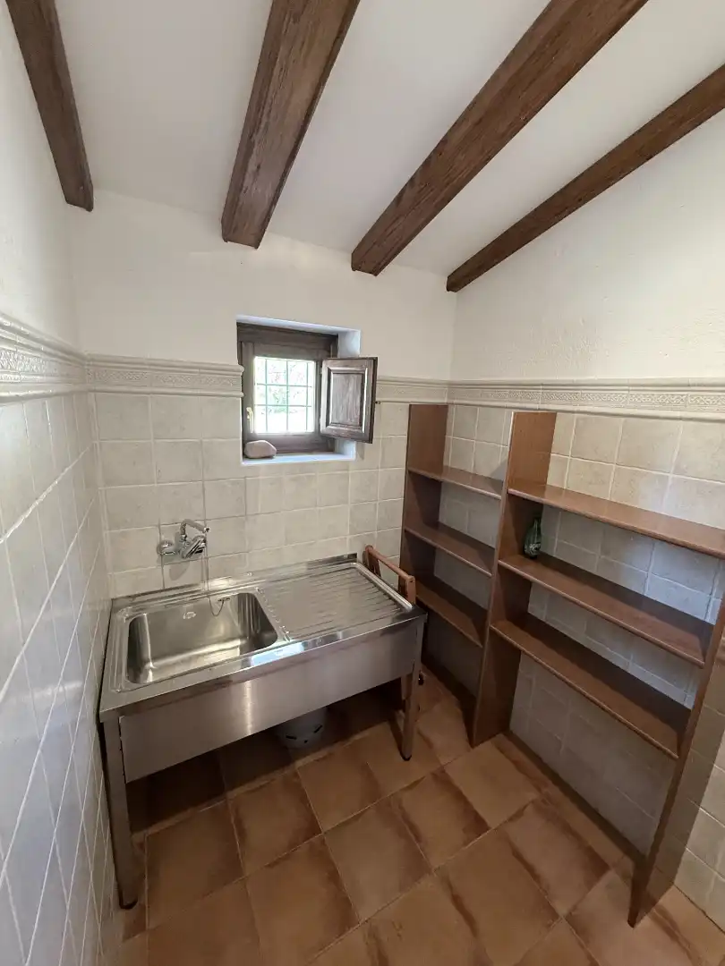 Cuina de Casa o xalet en venda en El Bonillo amb Calefacció, Jardí privat i Terrassa