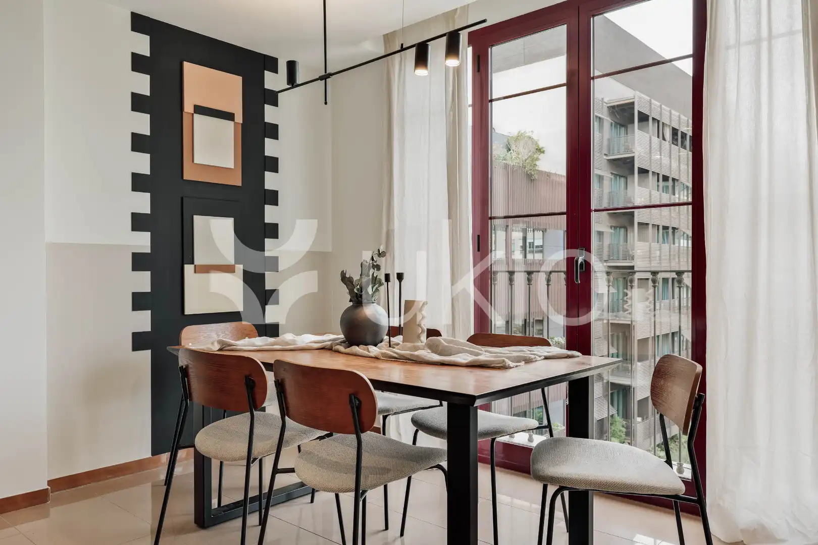 Dining room of Apartments for rent in Barcelona  with Air Conditioner, Heating and Furnished