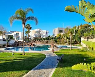 Swimming pool of Single-family semi-detached for sale in Marbella  with Air Conditioner, Terrace and Swimming Pool