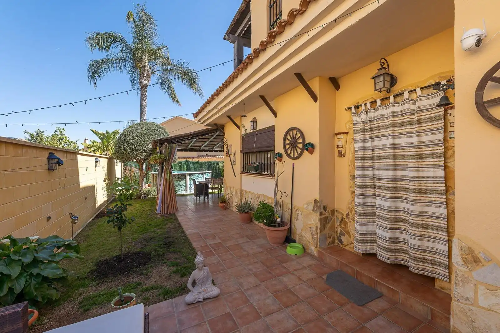 Terraza de Casa adosada en venta en Alhaurín de la Torre con Aire acondicionado, Jardín privado y Terraza