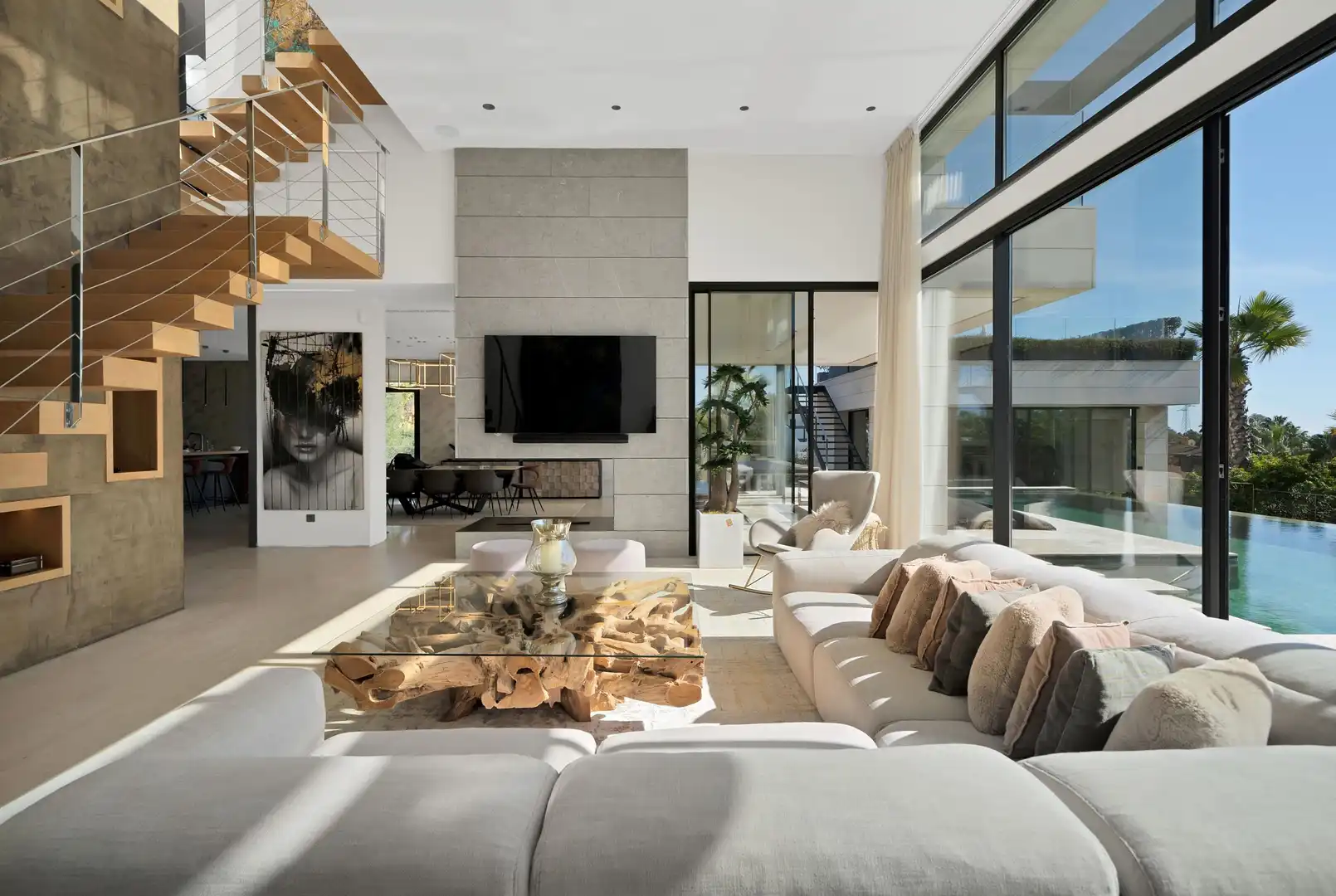 Sala de estar de Casa o chalet en venta en Marbella con Calefacción, Jardín privado y Terraza