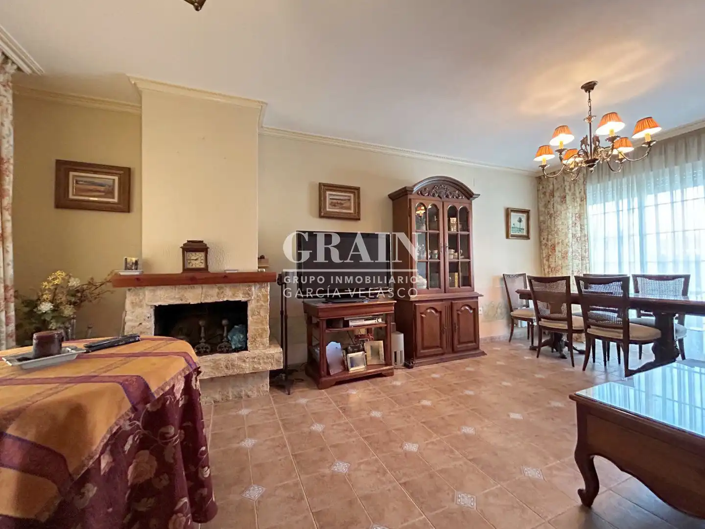 Living room of Detached homes for sale in La Gineta  with Heating, Private garden and Terrace