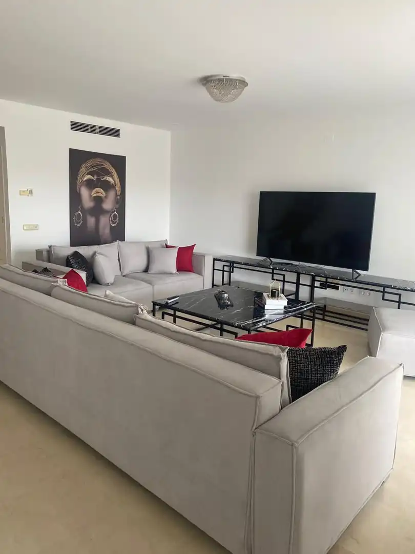 Living room of Attic for rent in Marbella  with Air Conditioner, Terrace and Swimming Pool