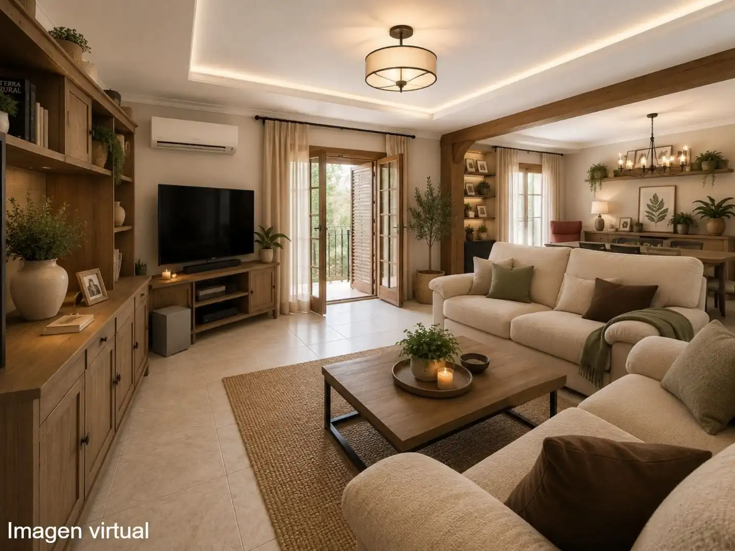 Sala de estar de Piso en venta en Crevillent con Aire acondicionado y Balcón