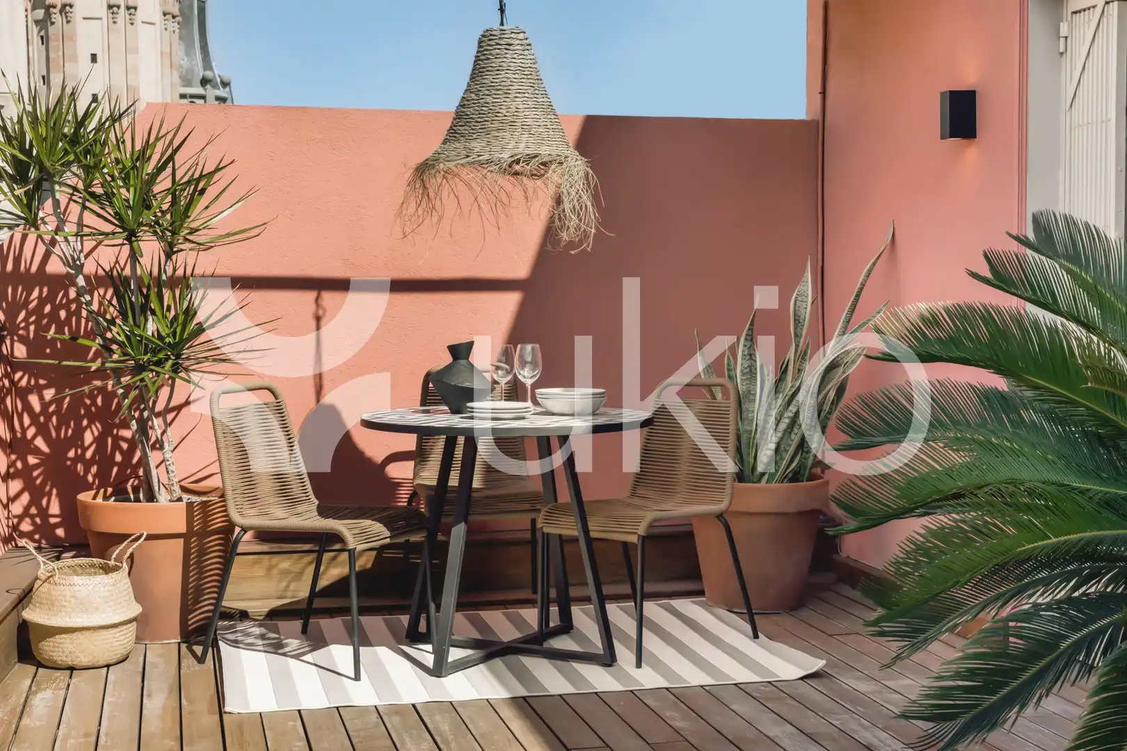 Terrace of Attic for rent in Barcelona  with Air Conditioner, Heating and Terrace