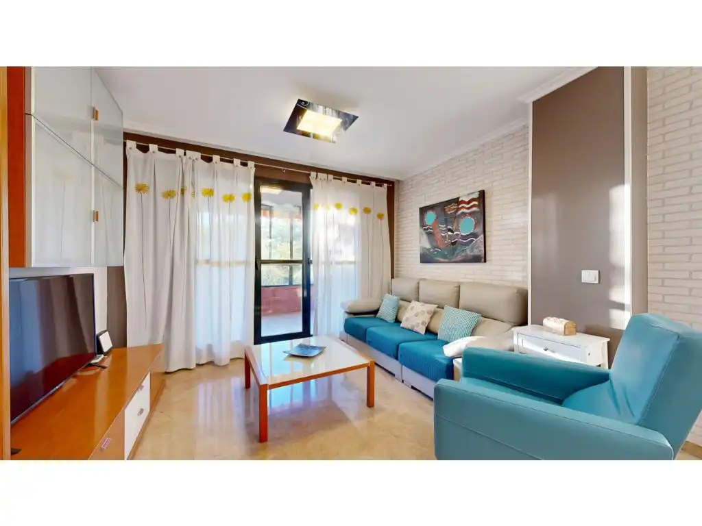 Living room of Flat for sale in Valencia  with Air Conditioner, Terrace and Community pool