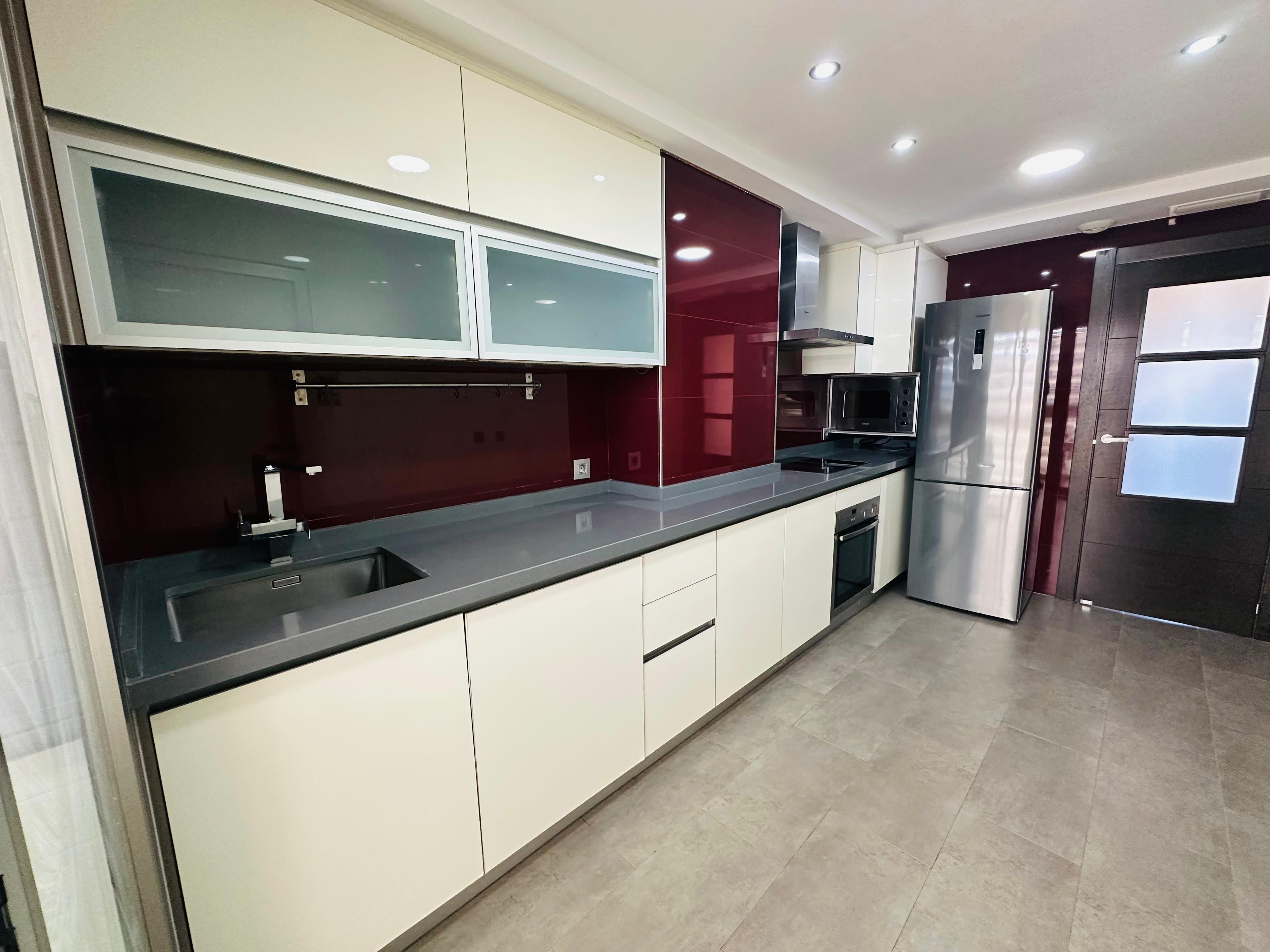Kitchen of Flat for sale in  Murcia Capital  with Air Conditioner, Heating and Parquet flooring