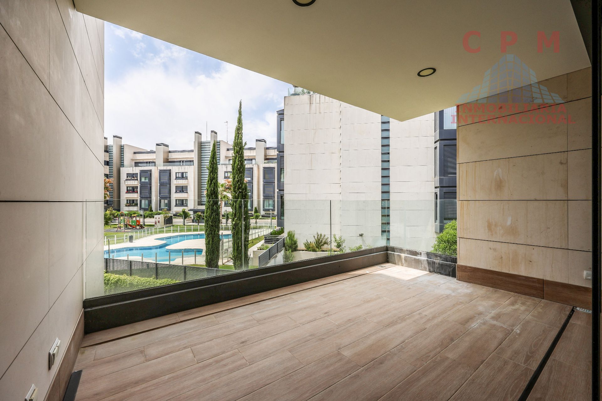 Terrace of Flat to rent in La Moraleja  with Air Conditioner, Heating and Parquet flooring