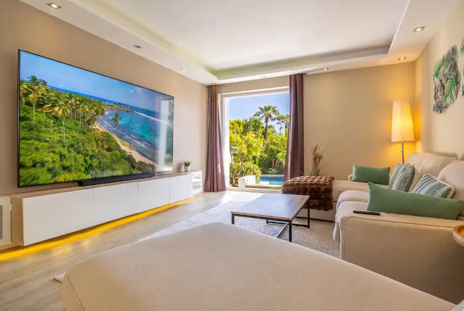 Sala d'estar de Casa o xalet de lloguer en Marbella amb Aire condicionat, Jardí privat i Terrassa