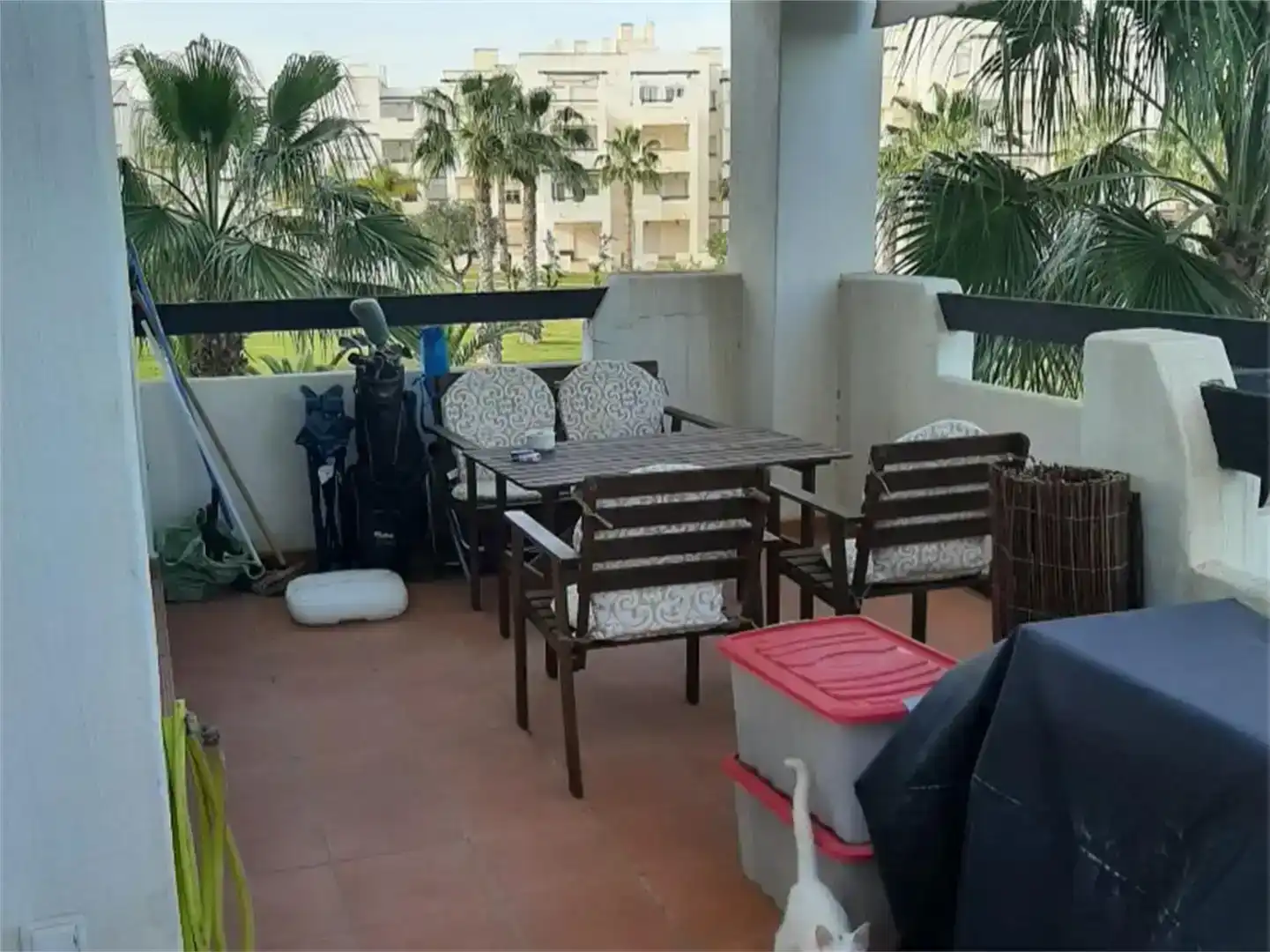 Terrassa de Apartament en venda en Torre-Pacheco amb Aire condicionat, Jardí privat i Piscina