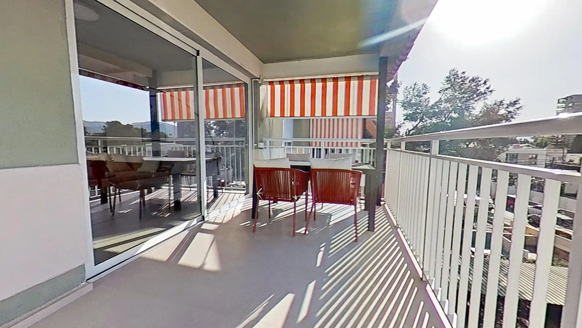 Terrasse von Wohnung zur Miete in Benicasim / Benicàssim mit Klimaanlage, Terrasse und Schwimmbad