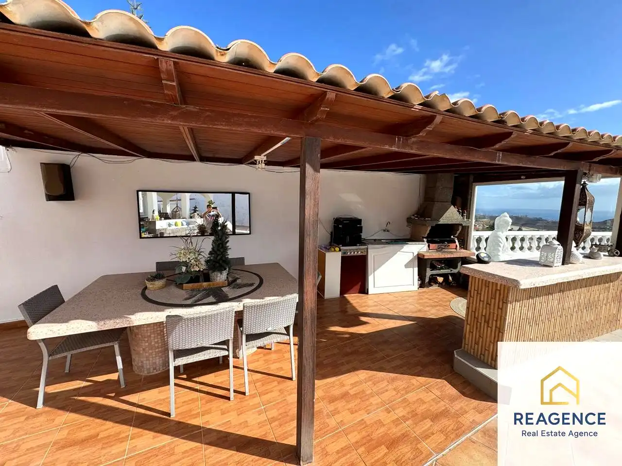 Terraza de Casa o chalet en venta en El Salobre