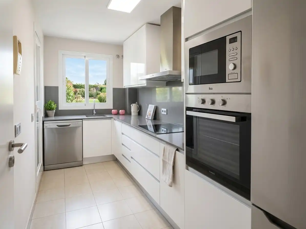 Cocina de Apartamento en venta en Manilva con Aire acondicionado, Calefacción y Terraza