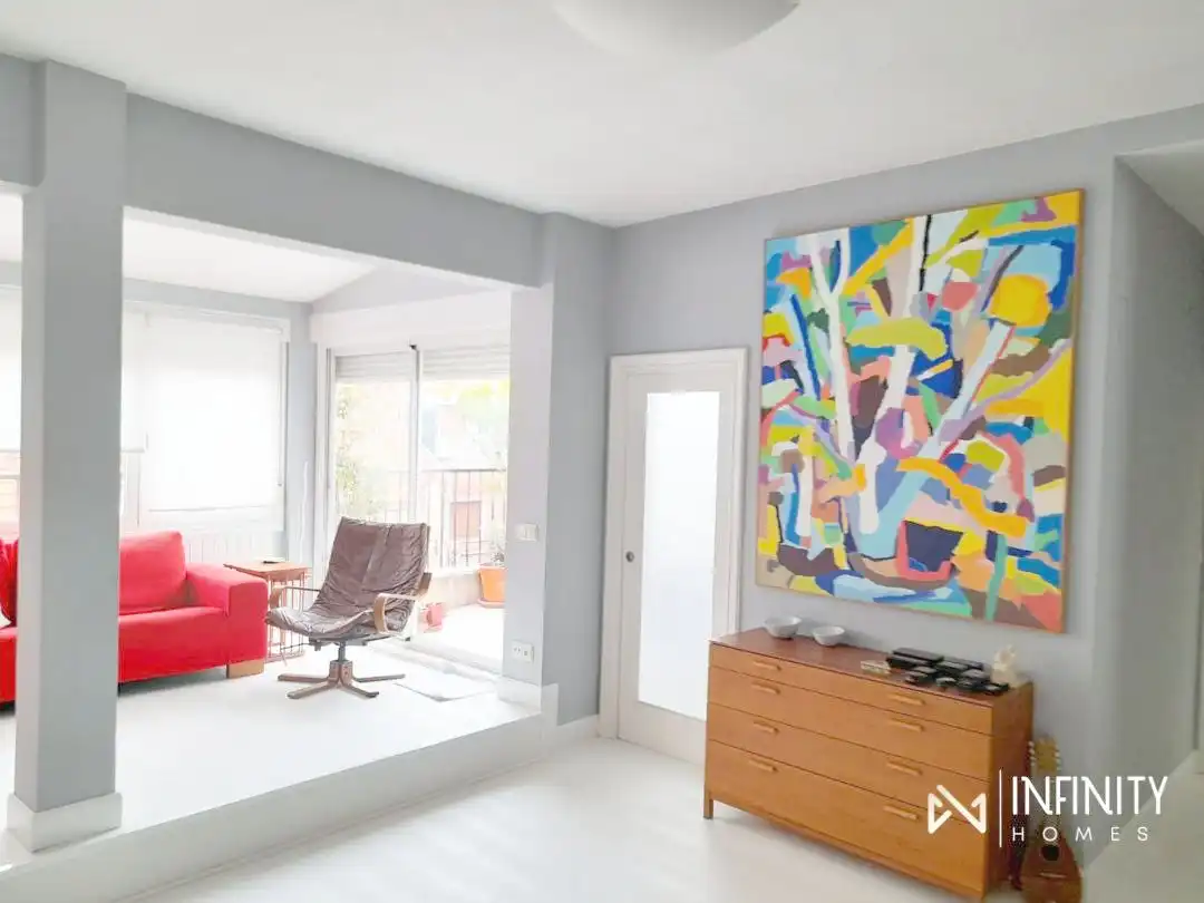 Sala de estar de Piso de alquiler en Bilbao  con Calefacción y Terraza