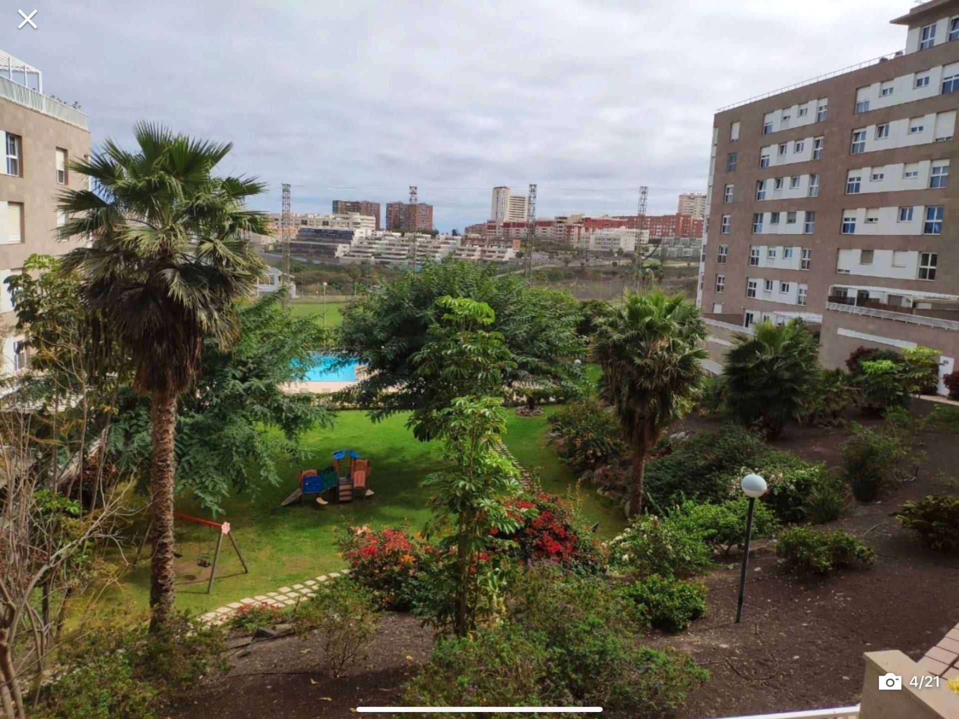 Jardí de Pis de lloguer en Las Palmas de Gran Canaria amb Aire condicionat i Piscina comunitària