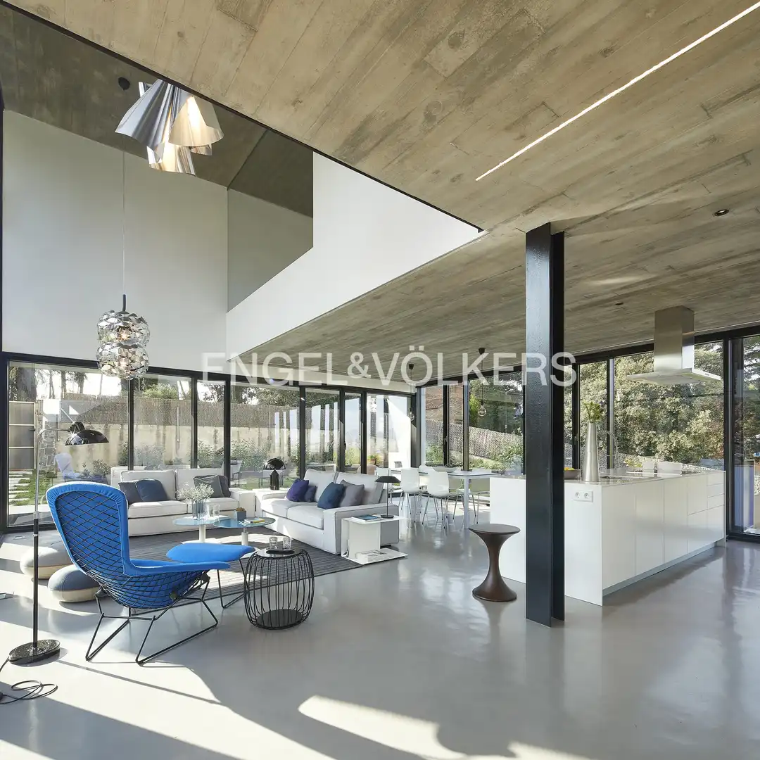 Sala d'estar de Casa o xalet en venda en Santa Maria de Palautordera amb Aire condicionat, Calefacció i Jardí privat