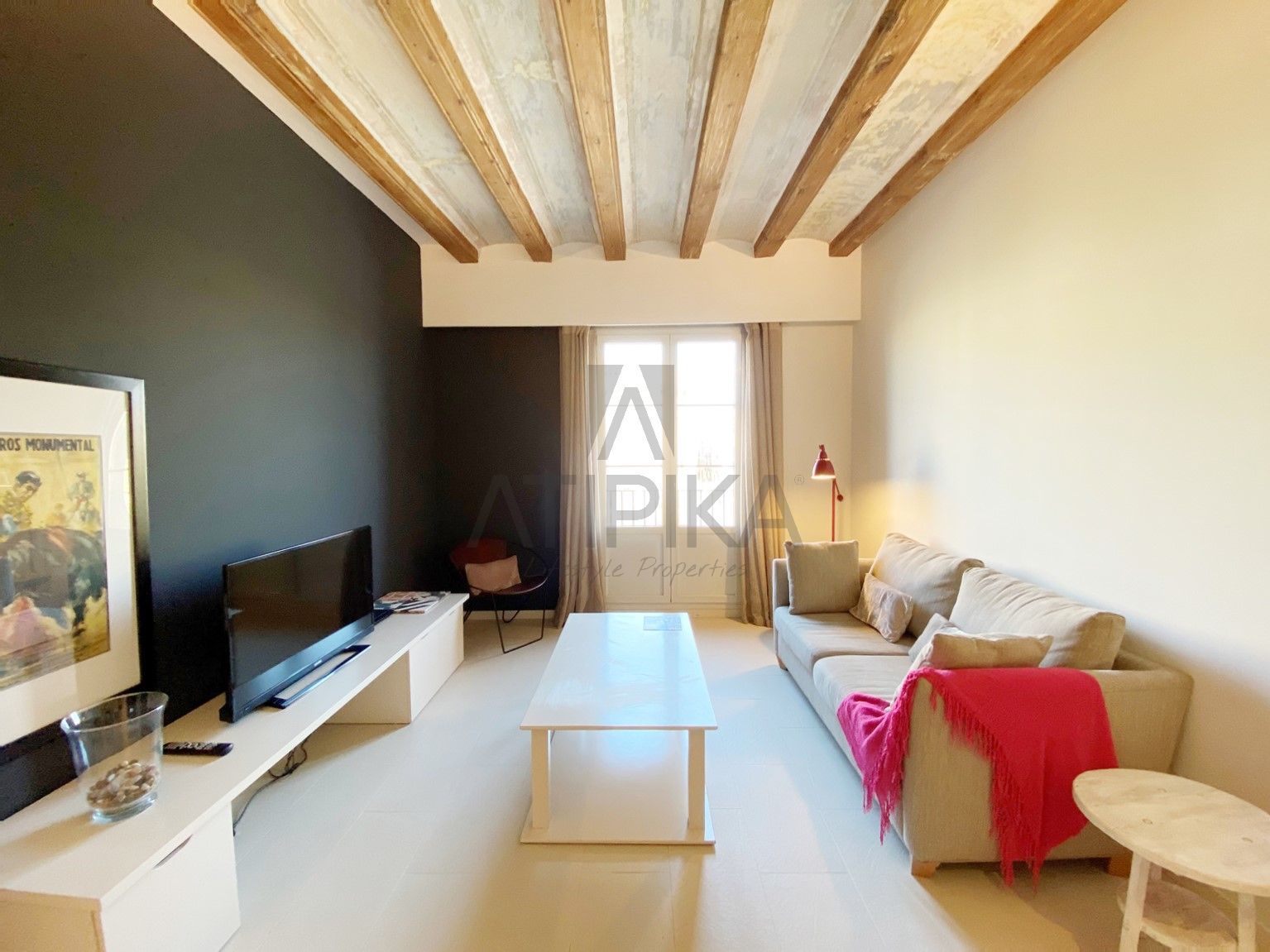 Living room of Flat to rent in  Barcelona Capital  with Air Conditioner, Furnished and Oven