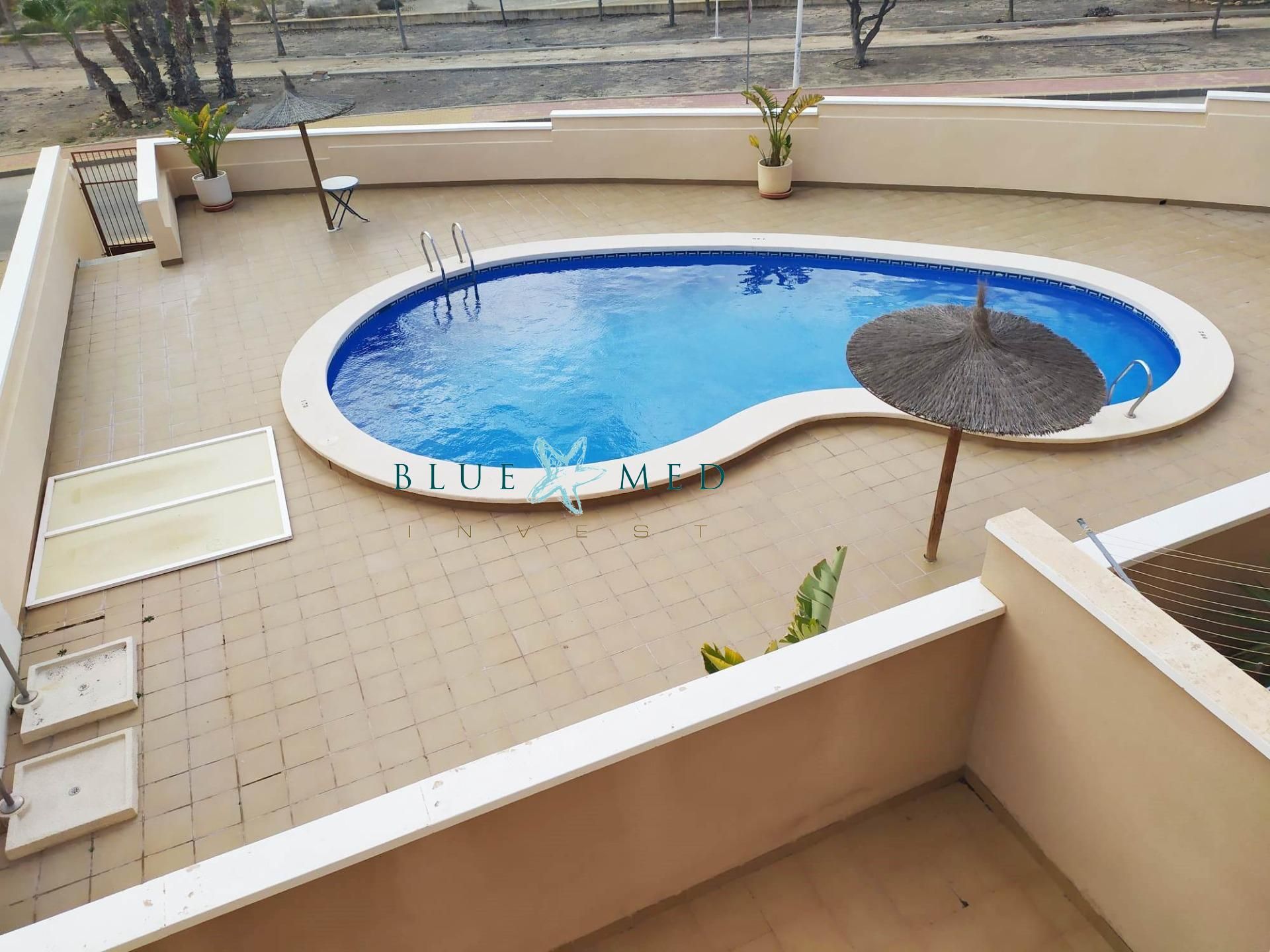 Swimming pool of Apartment for sale in Mazarrón  with Air Conditioner, Heating and Terrace
