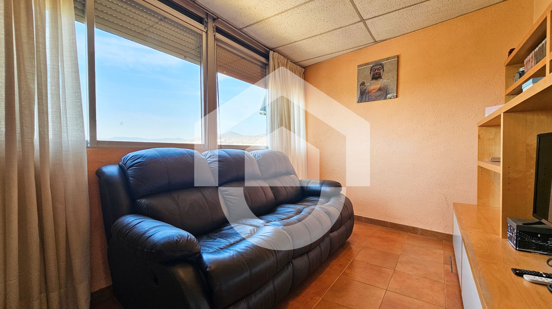 Living room of Attic for sale in Santa Coloma de Gramenet  with Air Conditioner and Terrace