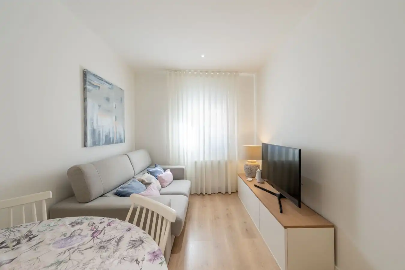 Wohnzimmer von Wohnung zum Verkauf in Barcelona mit Klimaanlage, Heizung und Möbliert