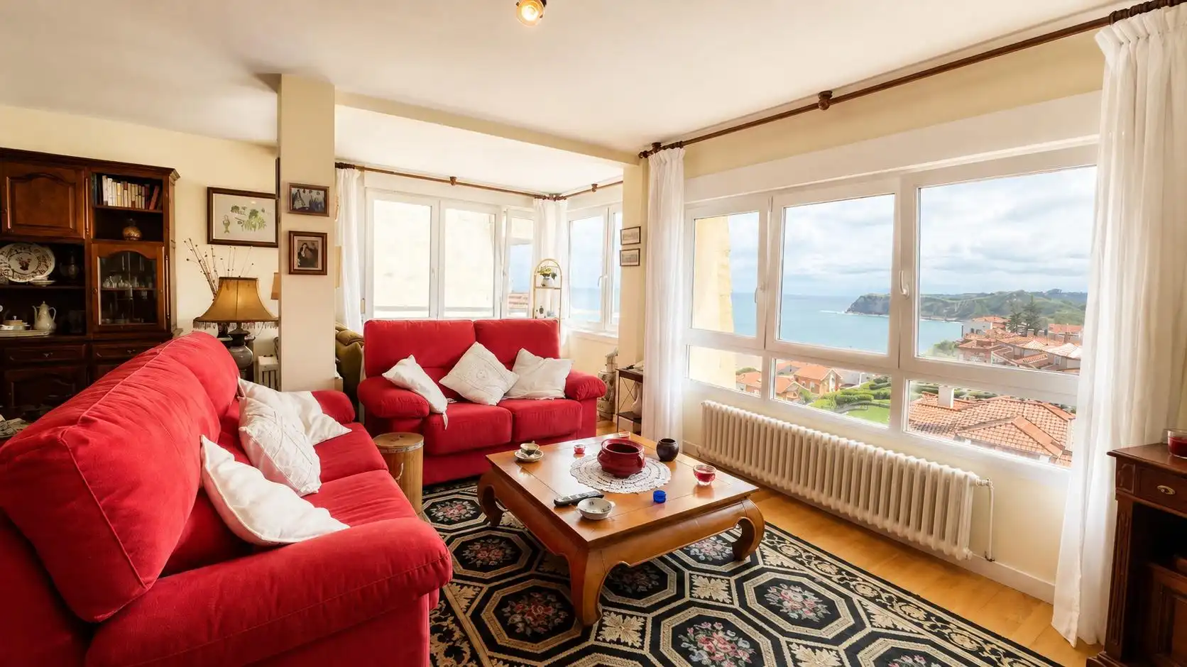 Wohnzimmer von Wohnung zum Verkauf in Comillas (Cantabria)
