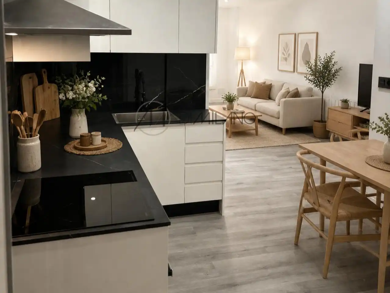Kitchen of Flat for sale in Vigo   with Heating, Terrace and Storage room