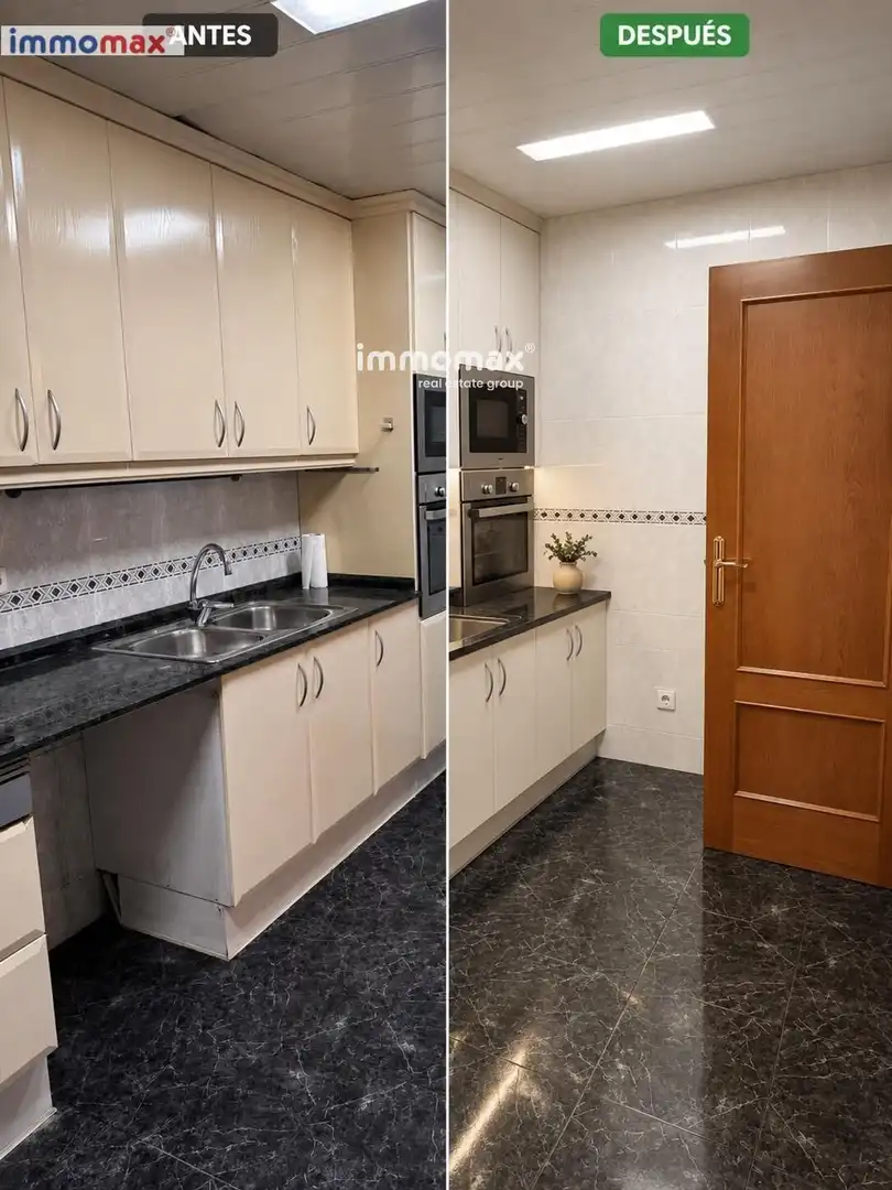 Cuina de Pis en venda en Cornellà de Llobregat amb Aire condicionat