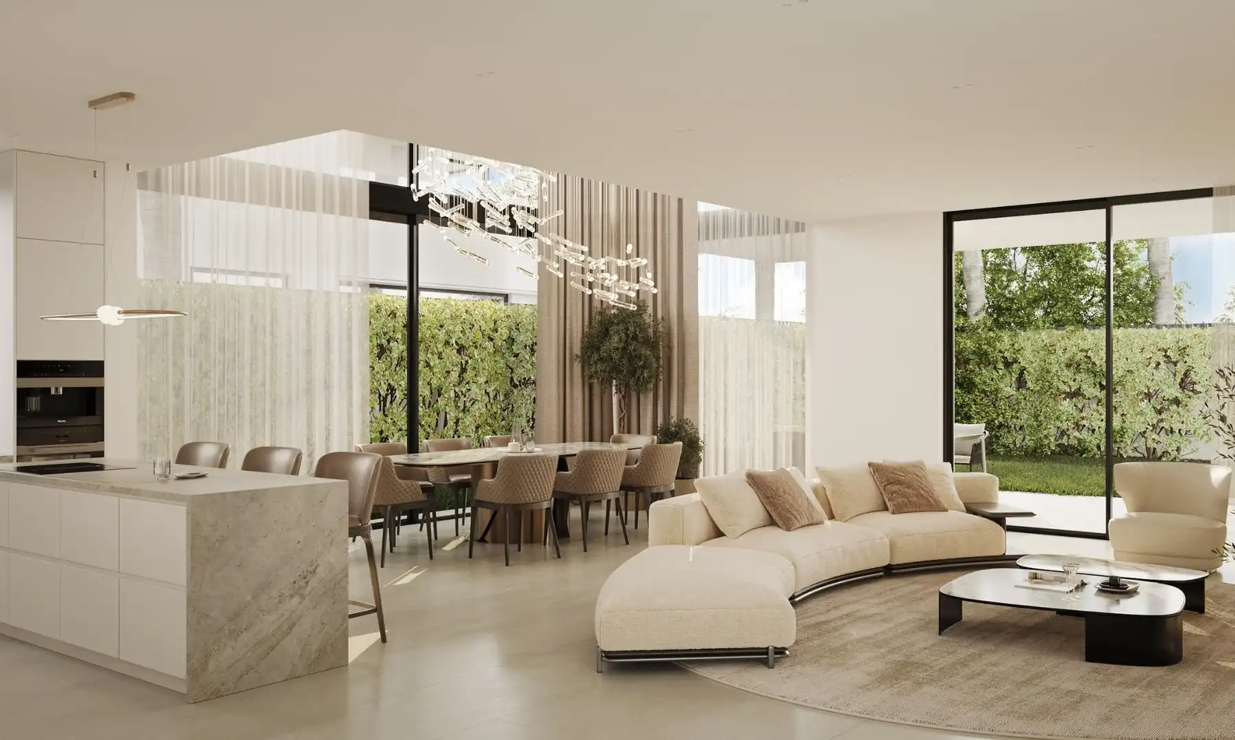 Living room of Houses for sale in Marbella  with Air Conditioner, Heating and Private garden
