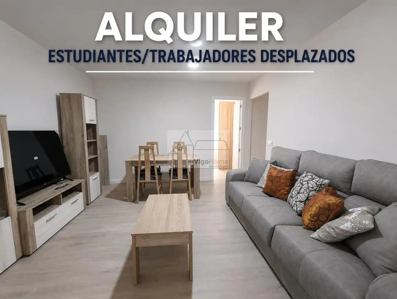 Habitación de Piso de alquiler en Vigo  con Calefacción, Terraza y Amueblado