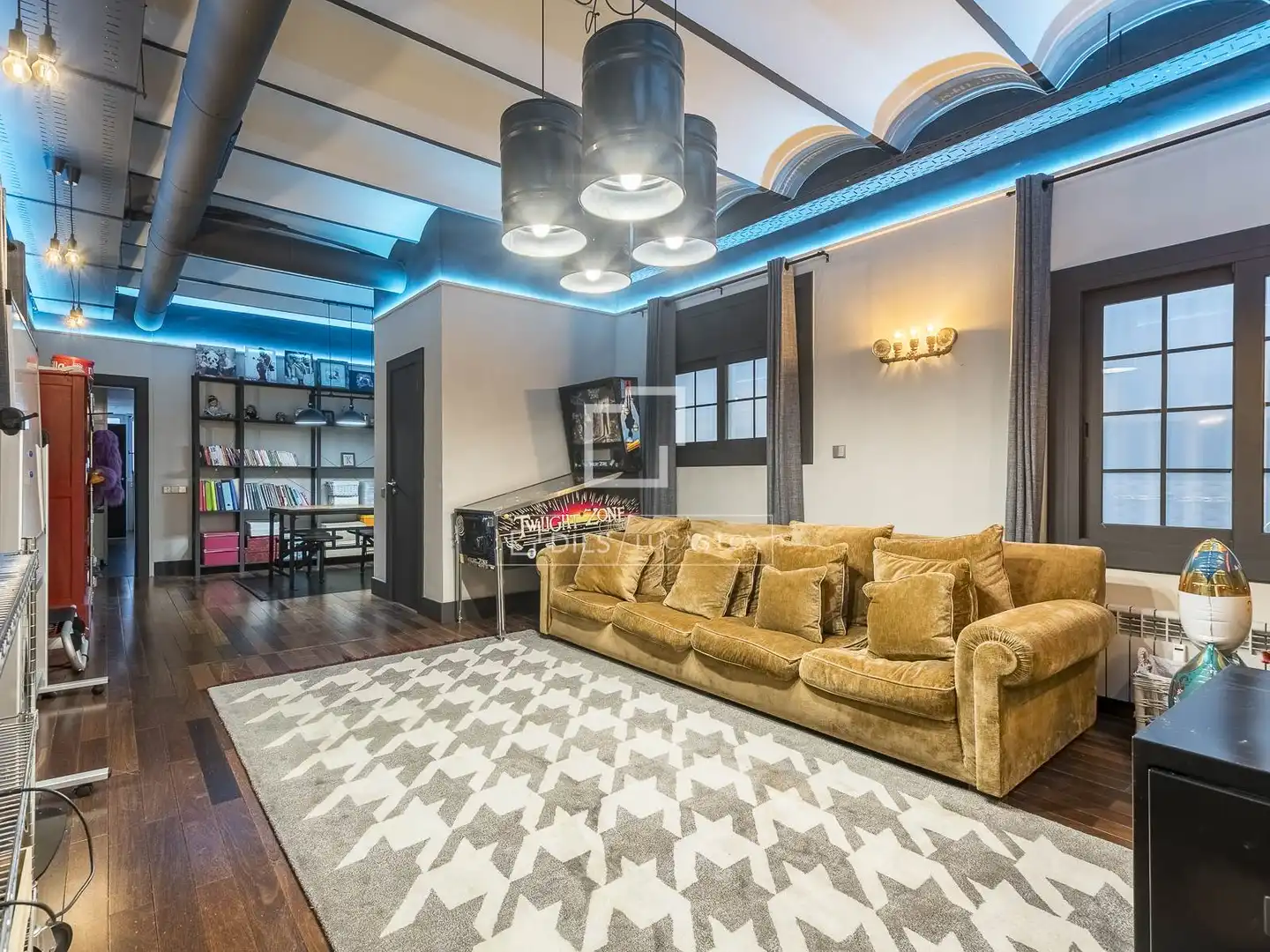 Sala de estar de Piso en venta en Barcelona con Aire acondicionado, Calefacción y Parquet