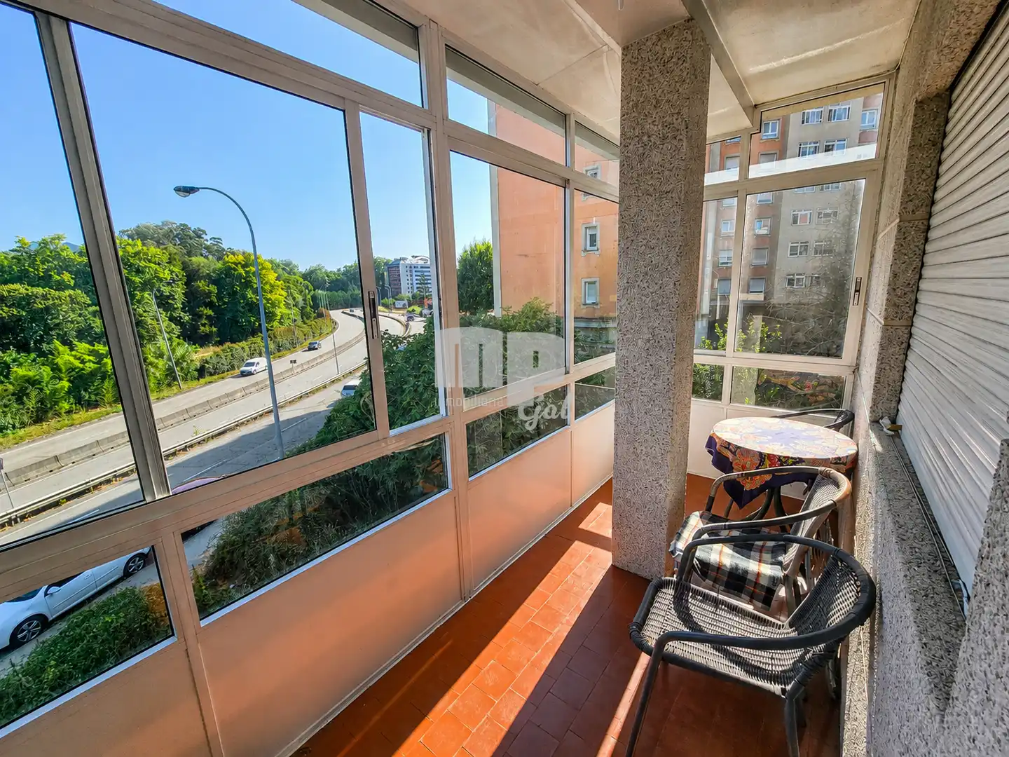 Balcony of Houses for sale in Vigo   with Heating, Private garden and Storage room