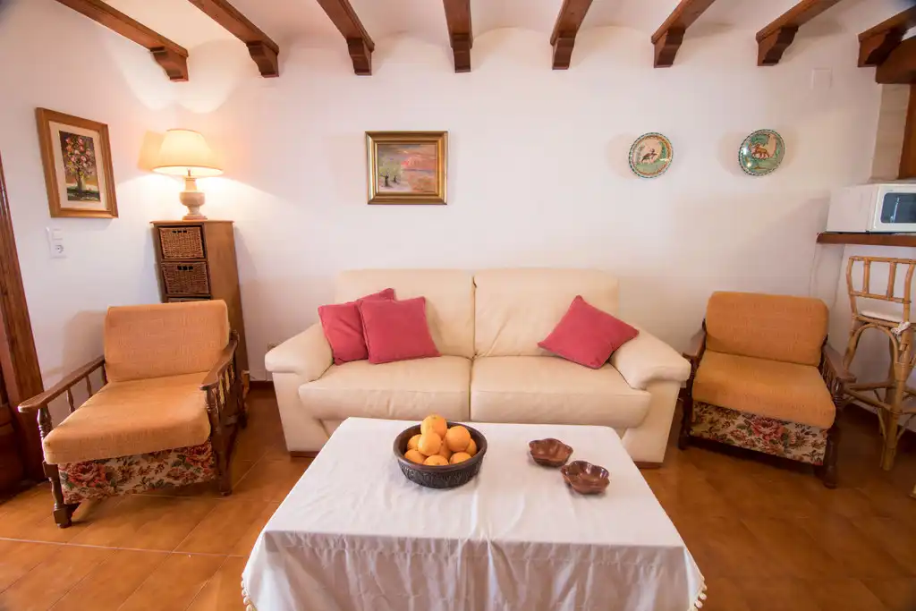 Sala de estar de Piso de alquiler en Dénia con Aire acondicionado, Calefacción y Terraza