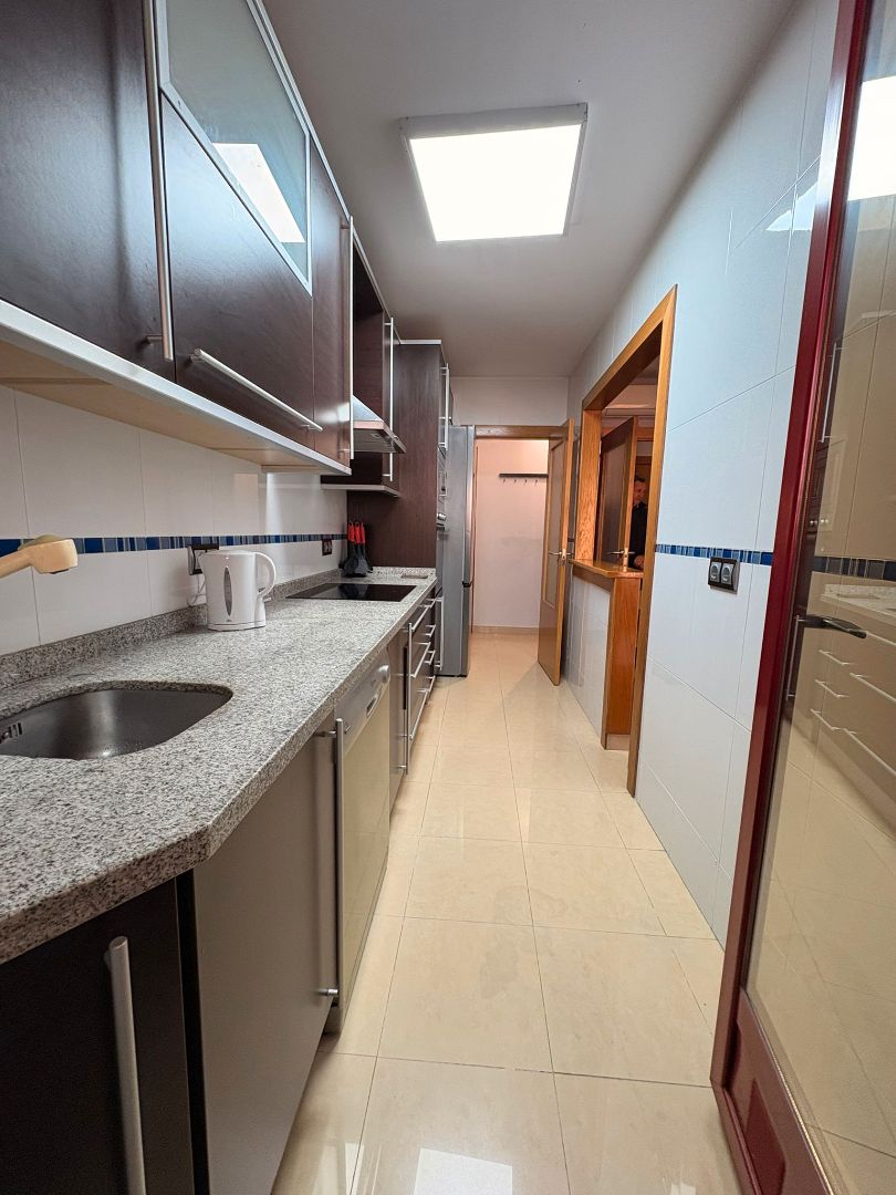 Kitchen of Flat to rent in Roquetas de Mar  with Air Conditioner, Furnished and Oven