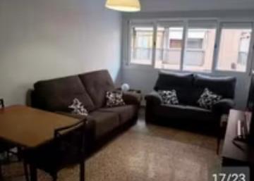 Sala d'estar de Pis de lloguer en  Murcia Capital amb Aire condicionat, Moblat i Forn