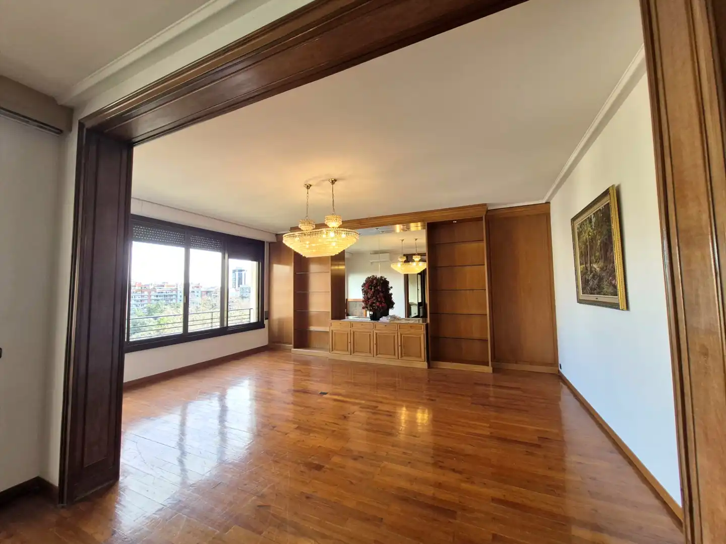 Esszimmer von Wohnung zur Miete in Barcelona mit Klimaanlage, Heizung und Parkett