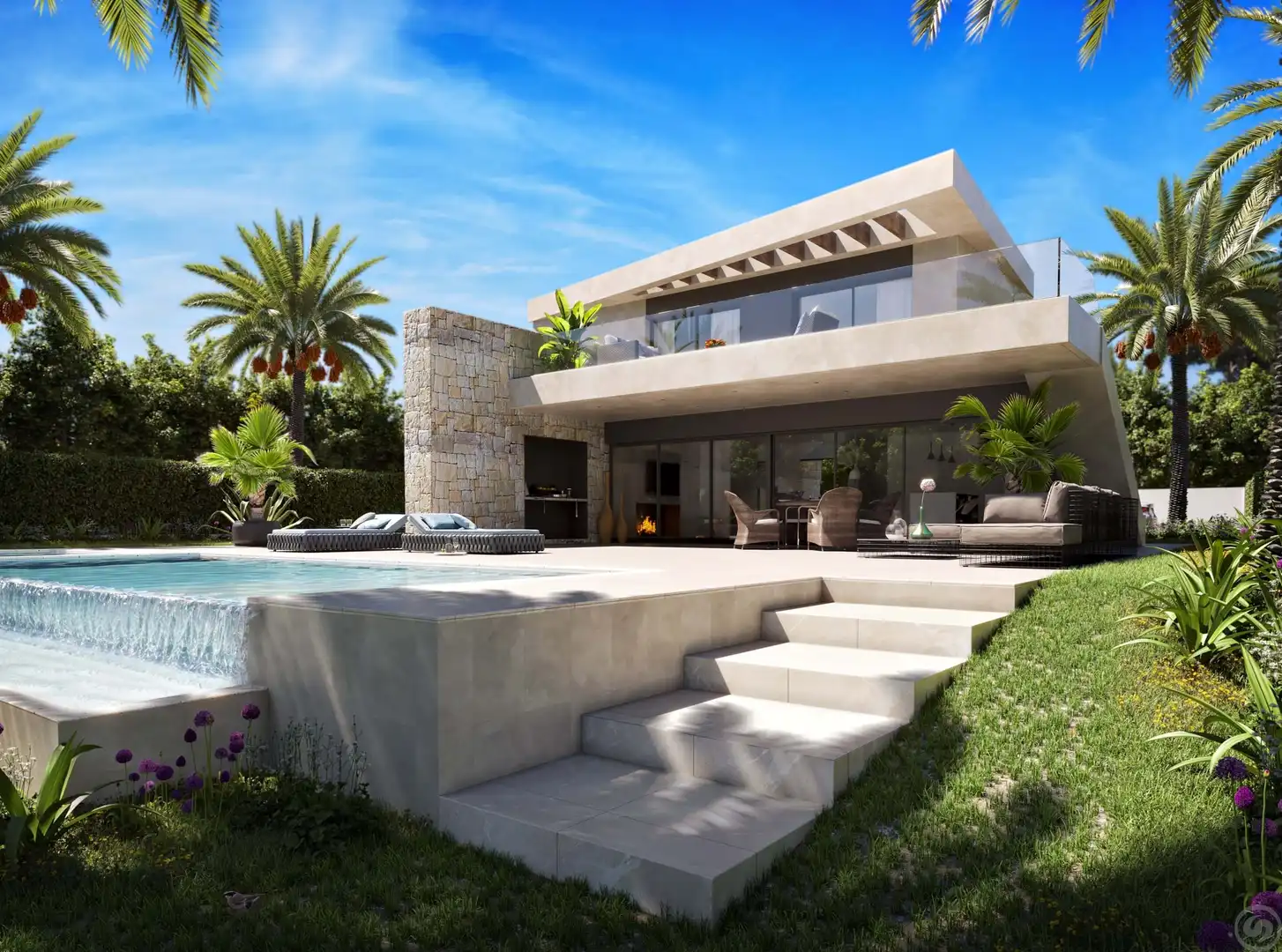 Jardín de Casa o chalet en venta en Cuevas del Almanzora con Aire acondicionado, Calefacción y Jardín privado