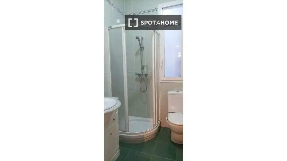 Bathroom of Flat for share in Bilbao   with Air Conditioner, Heating and Terrace