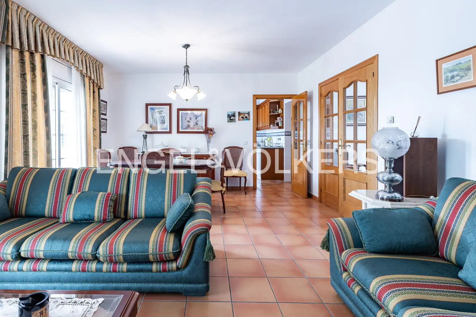Living room of Houses for sale in Sant Cebrià de Vallalta  with Heating, Private garden and Balcony