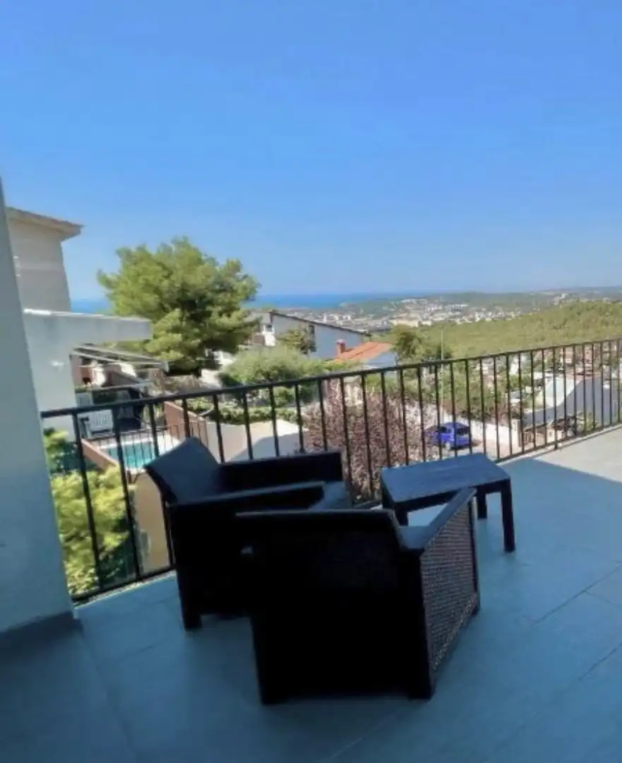 Terrasse von Haus oder Chalet zur Miete in Sitges mit Klimaanlage, Heizung und Privatgarten