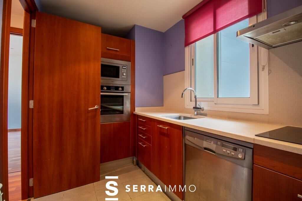 Kitchen of Flat for sale in Vilanova i la Geltrú  with Air Conditioner, Heating and Terrace