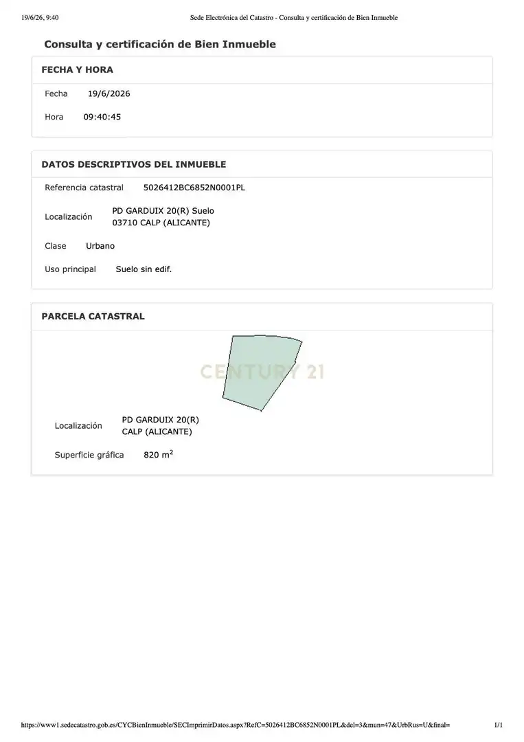 Terreno residencial en venta en Partida Garduix, 20R, Calp, Spain, imagen 14