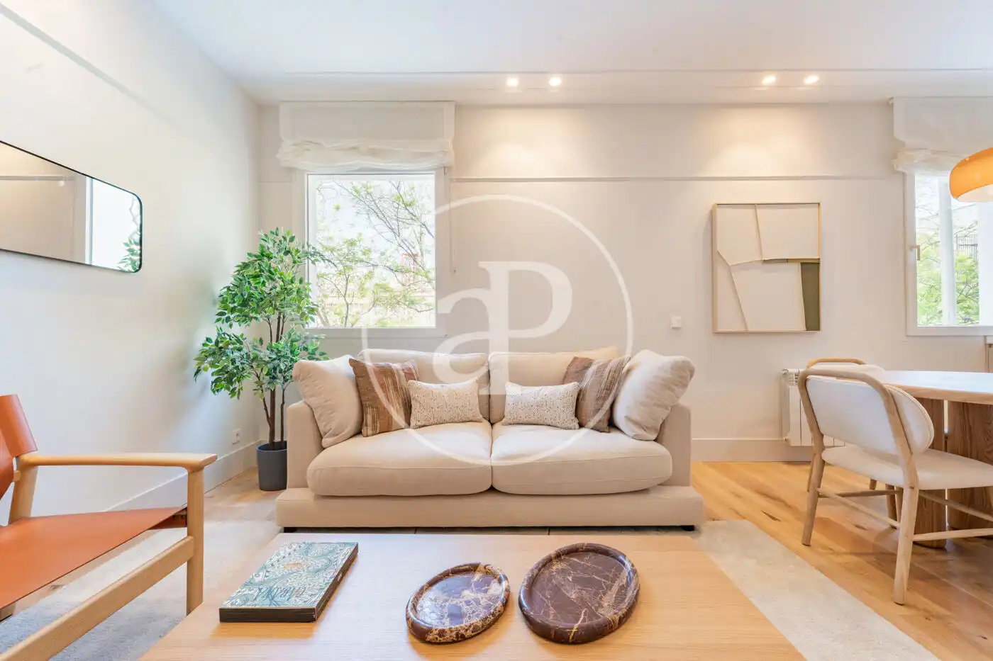 Wohnzimmer von Wohnung zum Verkauf in  Madrid Capital mit Klimaanlage und Heizung