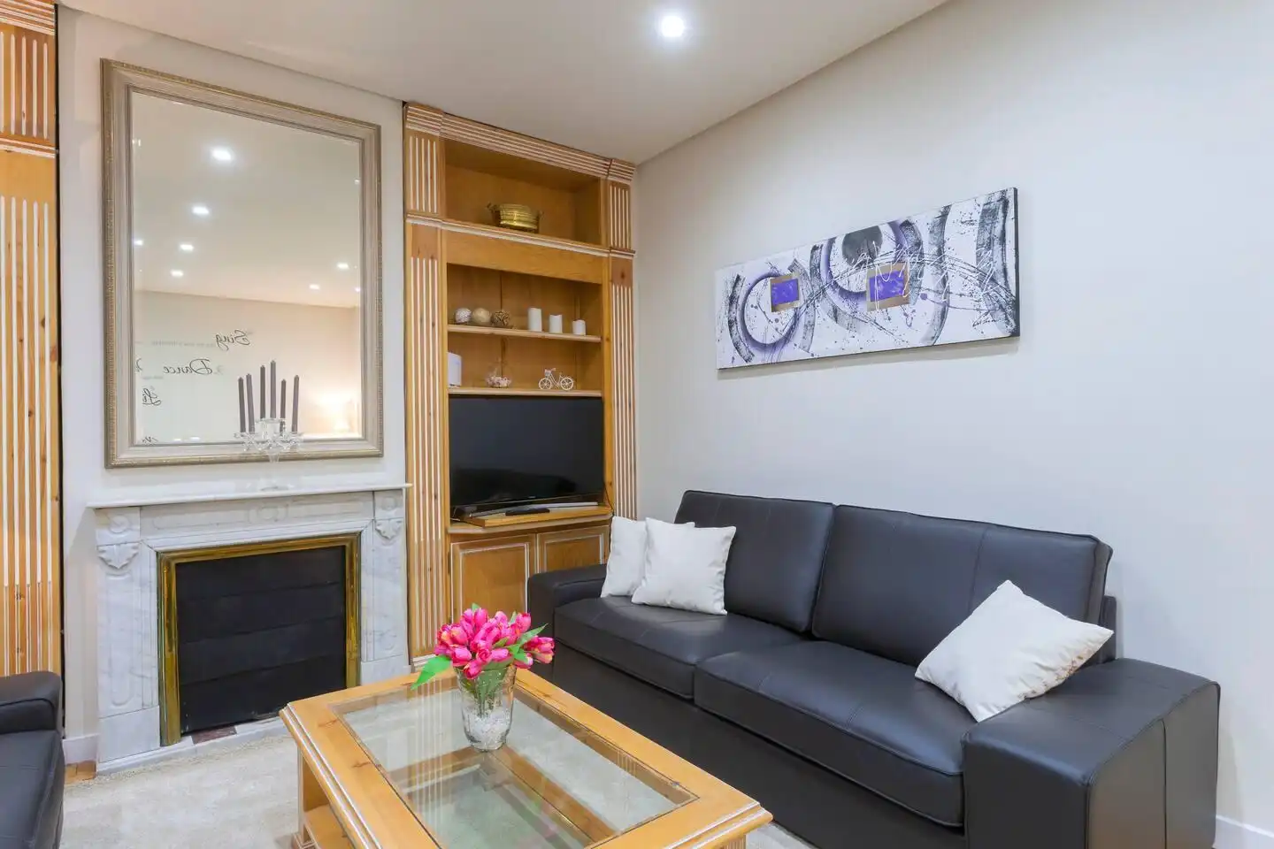 Living room of Apartments for rent in Málaga  with Air Conditioner, Furnished and Internet