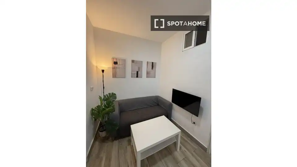 Wohnzimmer von Wohnung zur Miete in Madrid mit Klimaanlage, Heizung und Möbliert
